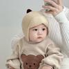Windproof Winter Baby Earmuffs Warm Ear Protection Cap New Baby Knitted Cap  Boys Girls