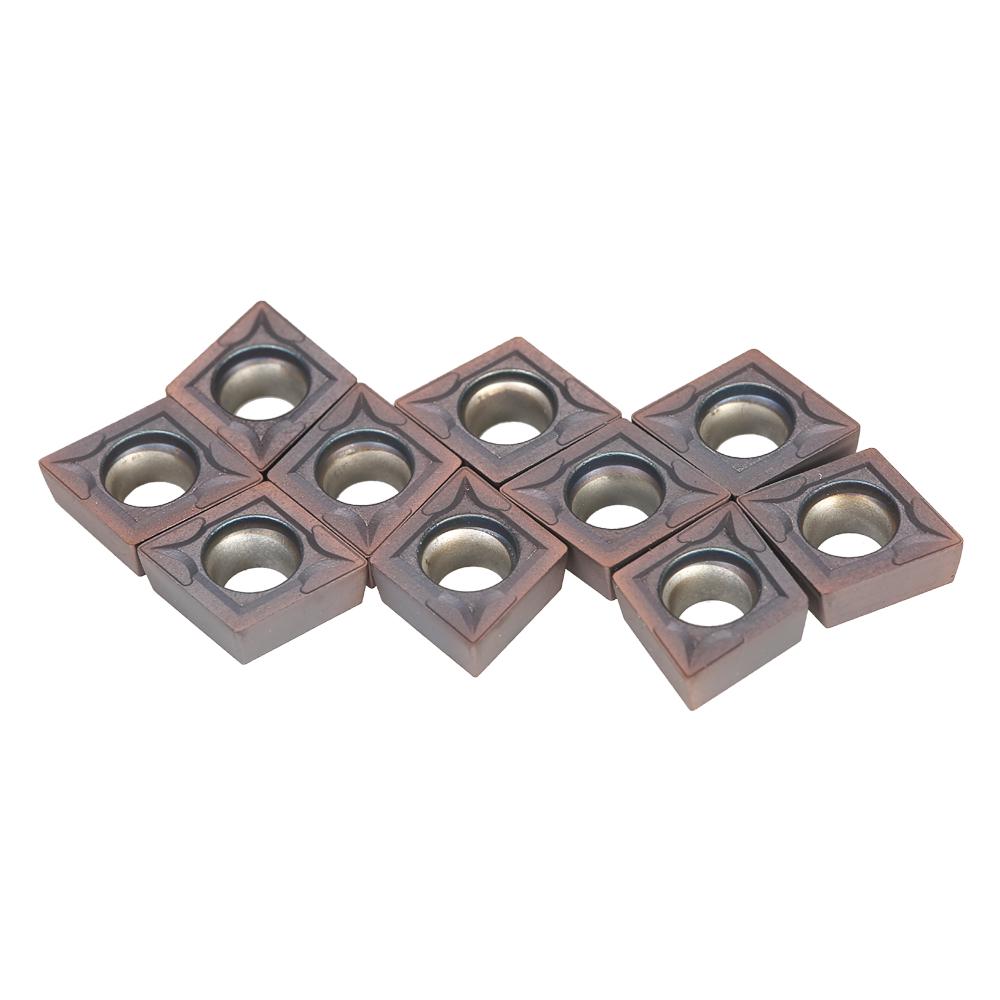 10pcs Box CCMT09T304 VP15TF Carbide Inserts CCMT 09 T3 CCMT32.51 Insert Lathe Blades Milling Turning Tool