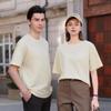 Унисекс Летняя Дышащая Футболка с Круглым Вырезом и Коротким Рукавом Однотонная