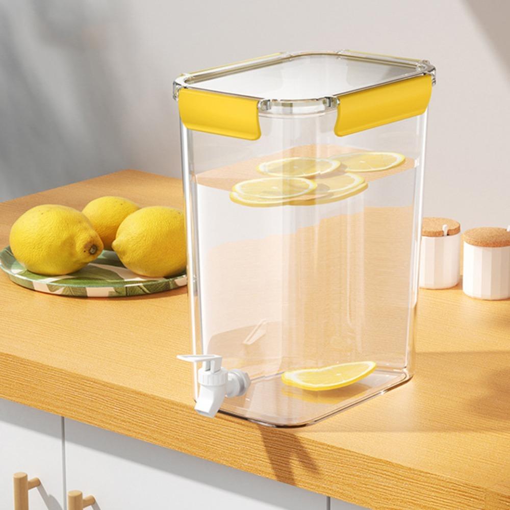 With Spigot Cold Water Kettle Plastic Water Container Portable Drink Dispenser Kitchen
