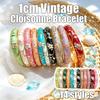 Enamel Vintage Flower Bangle Traditional Women's Hand Bracelet  Jewelry Gifts