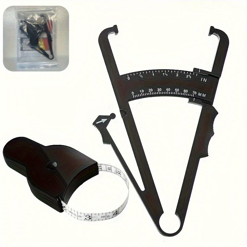 Набор для измерения жира в организме, ручной штангенциркуль, измерительная лента, пластиковый фитнес-инструмент для мужчин и женщин, портативный, без необходимости в батарее