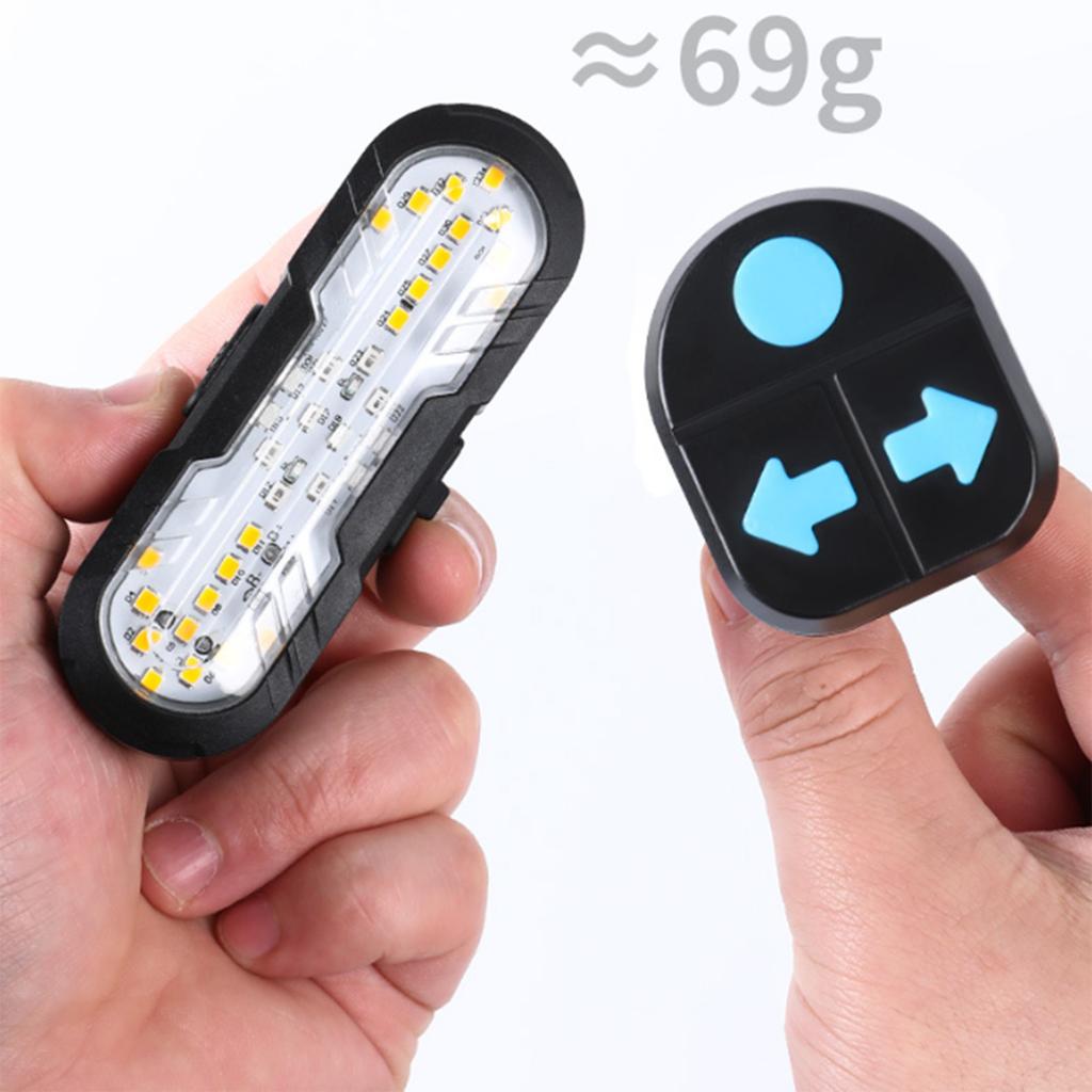 Wirelesses Remotes Control Bike Taillight USB Rechargeables Bicycles Indicators Rear Light Bicycles Turn Signal Light