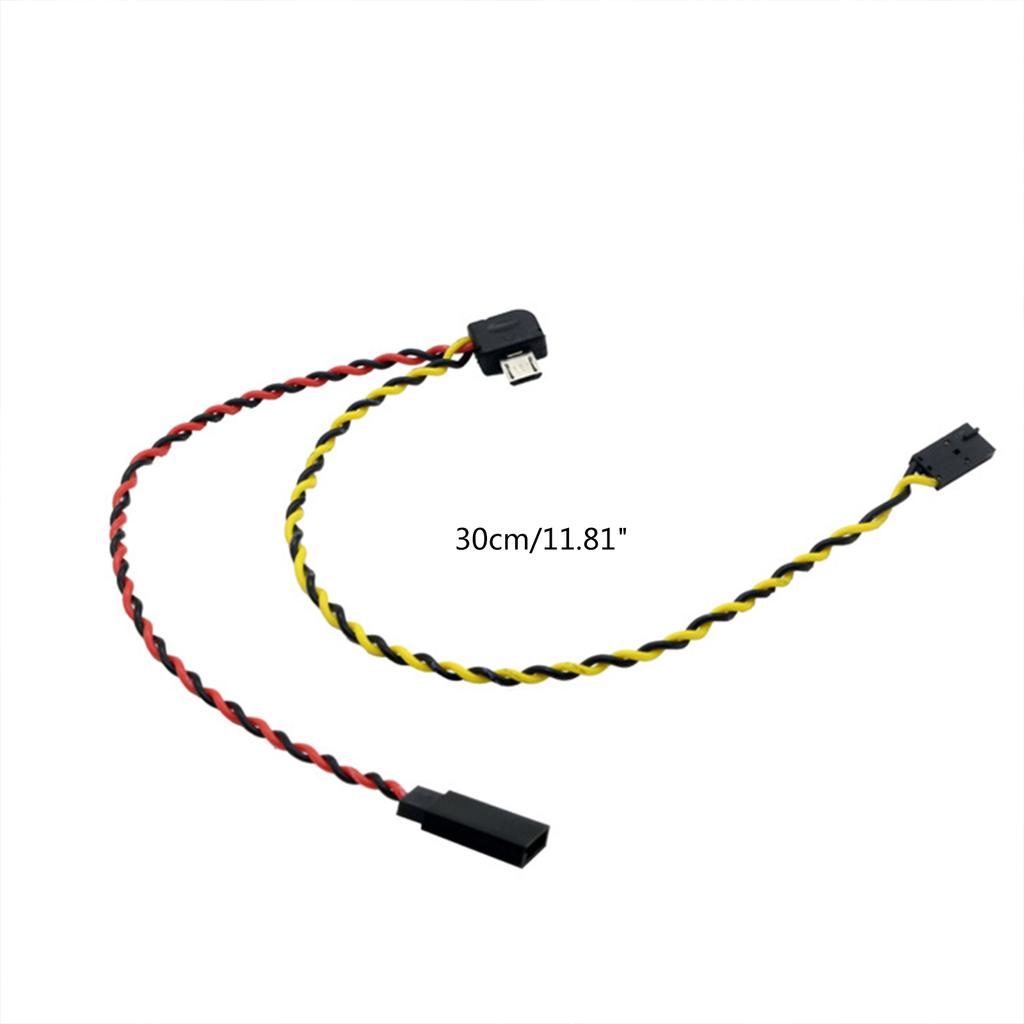20cm Video Output Line Micro USB To AV Out Cable 5.8G Receiving Applicable for SJ4000 SJ5000 SJ6000 Cameras