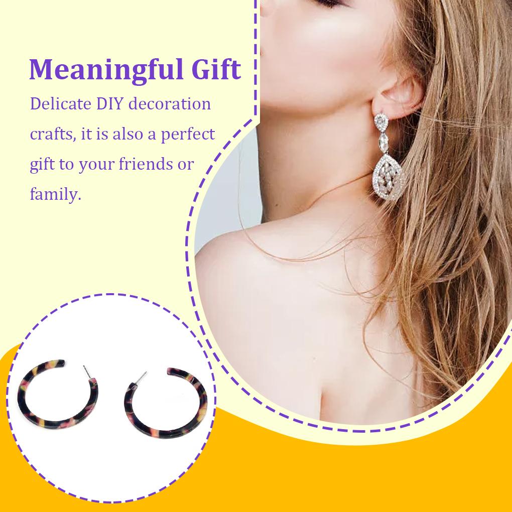 Серьги-капли Гладкий круг Популярные аксессуары Акриловые серьги-заявление Подарок на годовщину Повседневная носка Крючок для уха Летнее пляжное использование