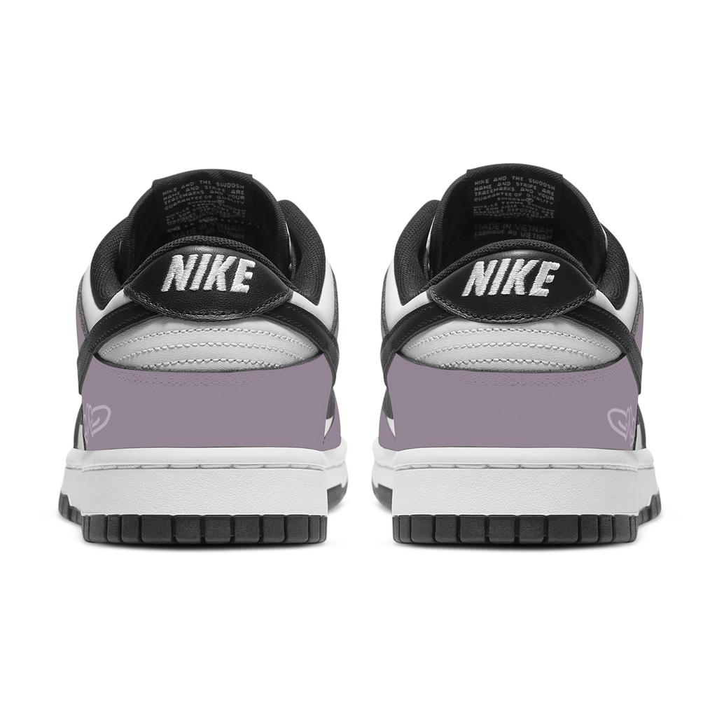 Nike Кроссовки Dunk Heartfelt Impressions Устойчивые к истиранию Низкие Скейтбордические Унисекс Фиолетово-белые DD1391-100(Команда529-)