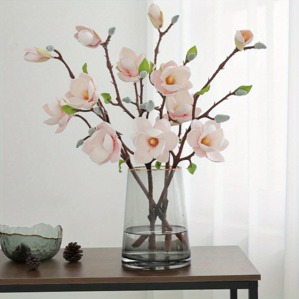 4 шт. Букет для свадьбы, искусственный цветок магнолии, свадебный букет, искусственный свадебный цветок, годовщина, вечеринка, домашний офис, сад, свадебный декор
