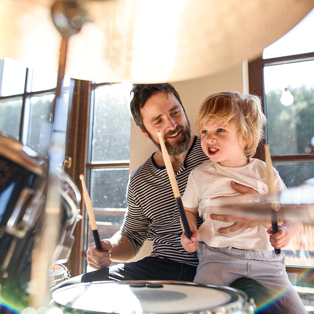 1 пара барабанных палочек 5A Противоскользящие барабанные палочки Нескользящие барабанные палочки Кленовые барабанные палочки Треугольный наконечник с Нескользящим покрытием