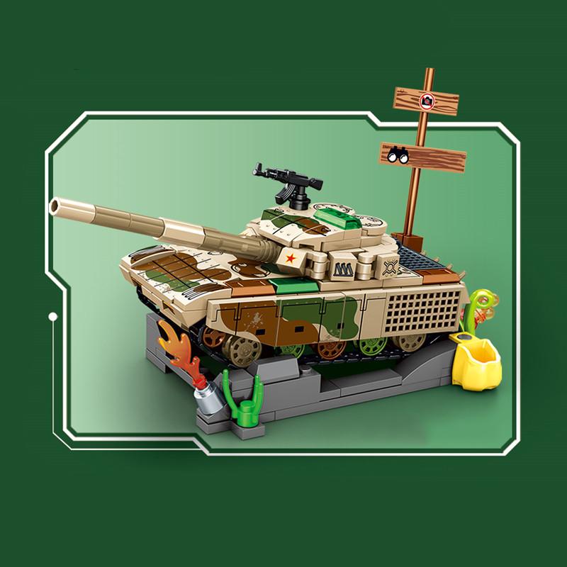 SEMBO Военная Серия Основной Боевой Танк Конструктор Строительные Блоки MOC Модели Транспортных Средств Автомобили Наборы для Строительства Детские Игрушки Подарки для Мальчиков