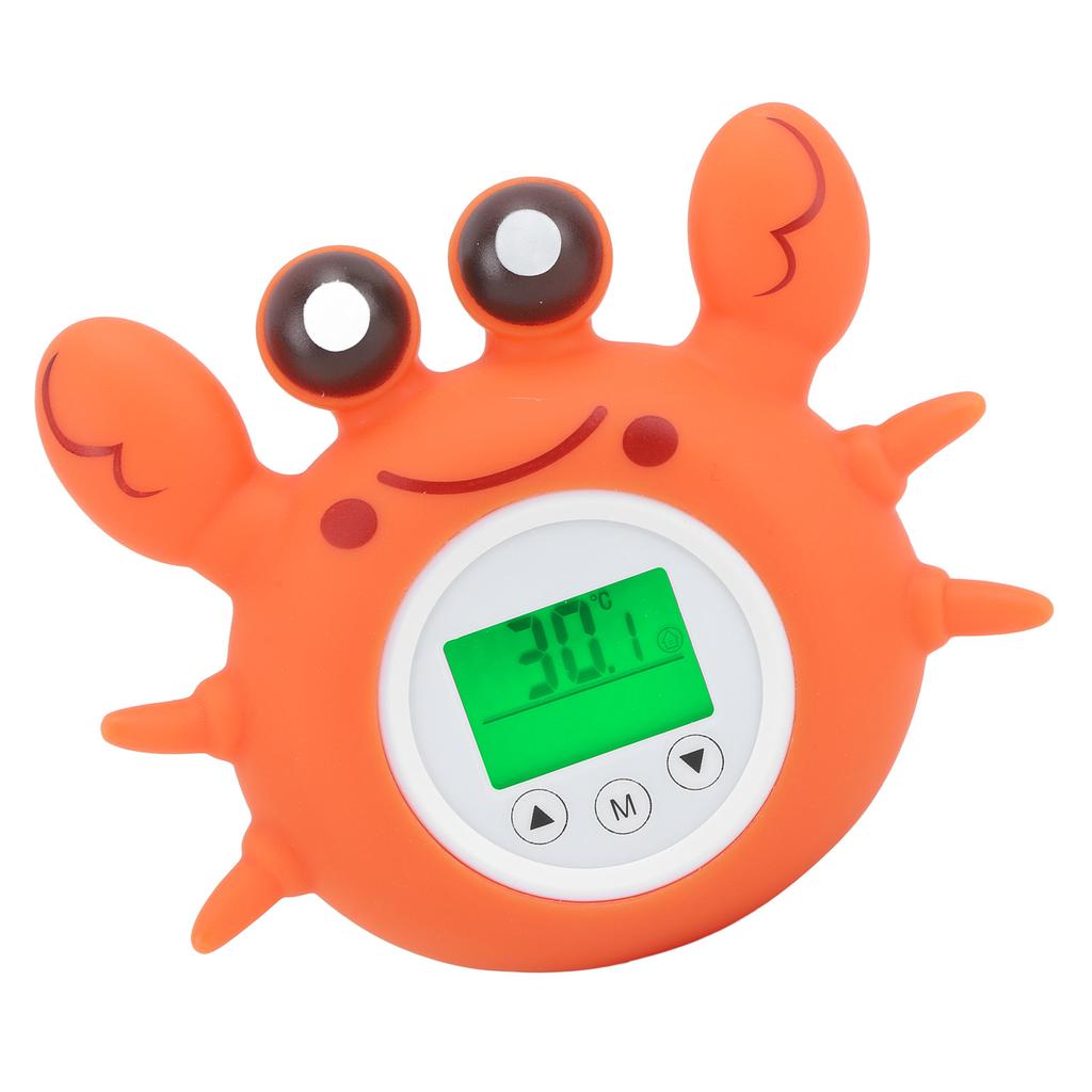Crab Bath Thermometer Cartoon IPX7 Waterproof Digital Water Temperature Thermometer for Children