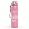 1PC Blank Distressed White Minimalist Print 750ml Portable Sports Water Bottle Leakproof Gym Outdoor Travel Drink Cup