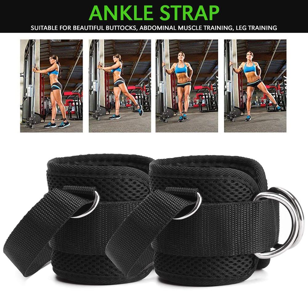 1/2PC Fitness Ankle Strap Ankle Straps Work Out Cuff Attachment for Home Gym Breathable Ankle Strap Neoprene Padded Outdoor