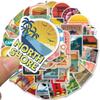 50Pcs Travel City Landscape Cartoon Graffiti Sticker Suitcase Waterproof Sticker