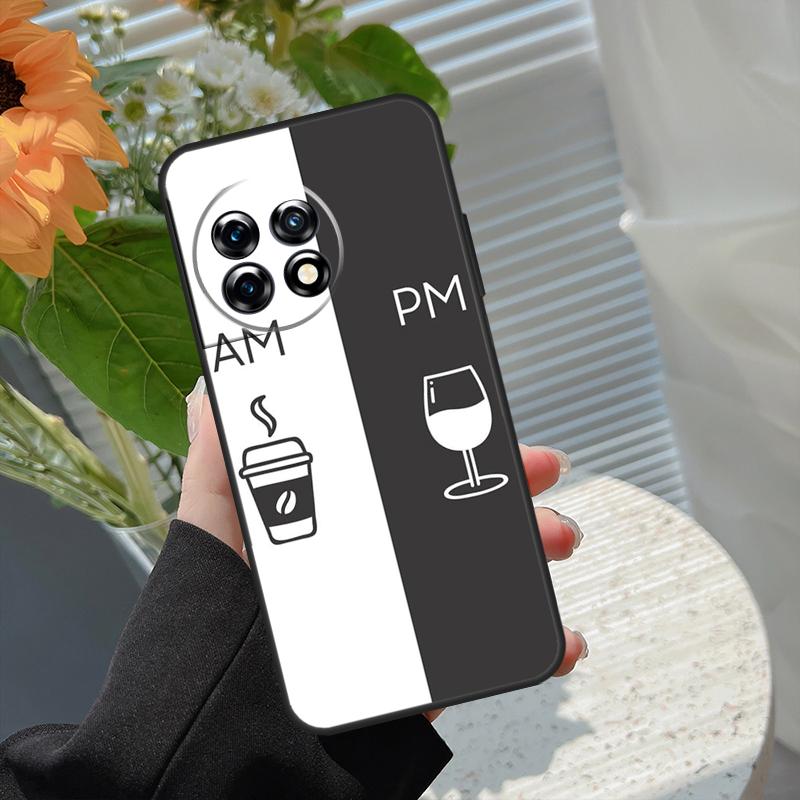 Coffee Wine Cup Case For OnePlus 15 15R 13 13T 13R 12 12R 11 10 10R 10T 8T Nord 5 CE 4 2 3 Lite N20 N30 Cover