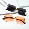 The Same Sunglasses Sunglasses Square Frameless Trimmed Gradual Change Color Glasses