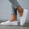 New Fashionable White Sneakers for Men and Women Flat Canvas Shoes for Women Korean Style Flat Shoes