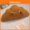 Croissant Cute Plush Pillow With Embroidery Design For Daily Bedroom Sleeping
