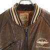 AVIREX 90-е Старая кожаная куртка S Коричневый Блузон Мужская Б/У