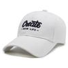 Curved Cotton Brim Cap With Embroidery Adjustable Strap Men Women Outdoor Use