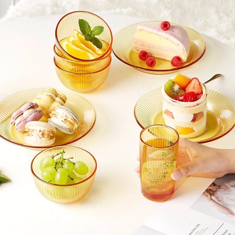 Corning Jingzhi 10-Piece Heat-Resistant Glass Dinnerware Set