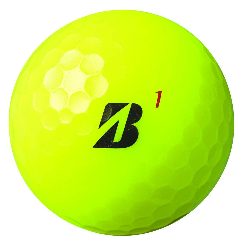 Мячи для гольфа BRIDGESTONE SUPER STRAIGHT Модель 2021 12 мячей Желтый