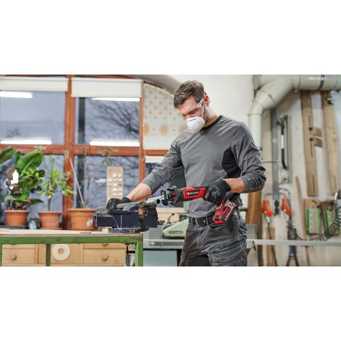 Einhell Scie Sabre Sans Fil TE-AP 18/13 Li Solo PXC (18V, Avec Lame) Livré Sans Batterie Ni Chargeur