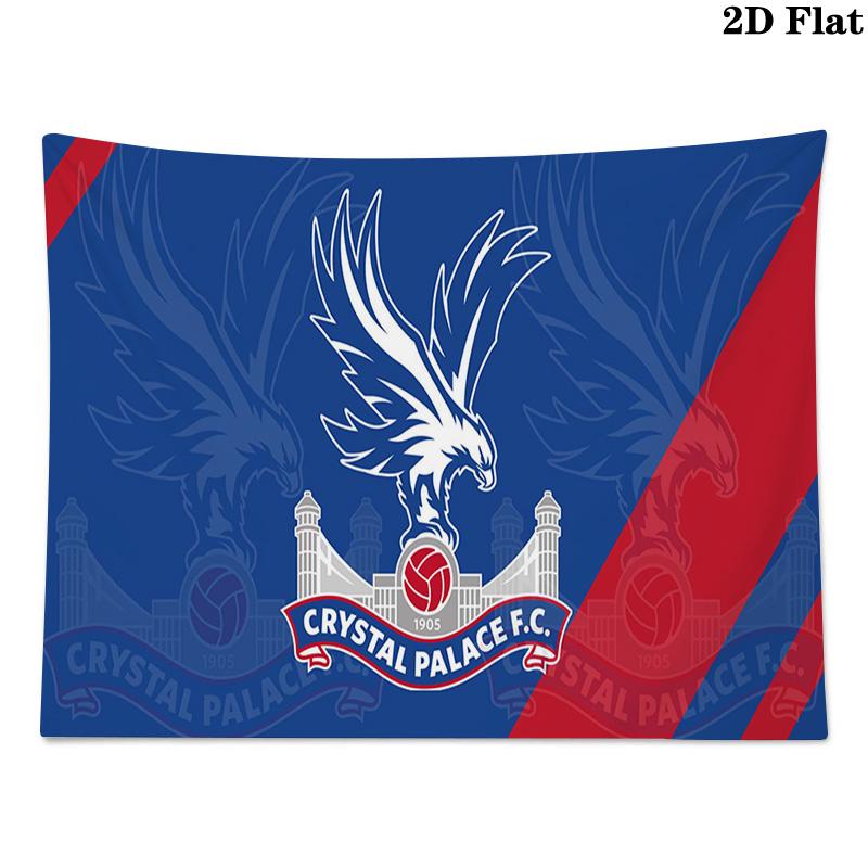 Crystal Palace FC Wall Tapestry Aesthetic Wall Hanging Printed Fabric Blanket Decorative Tapestries for Bedroom Living Room Home Decor