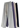 Extra Large 300 Catty Elastic Waist Wide-Leg Drawstring Pants for Spring/Autumn - Versatile Leisure Sportswear