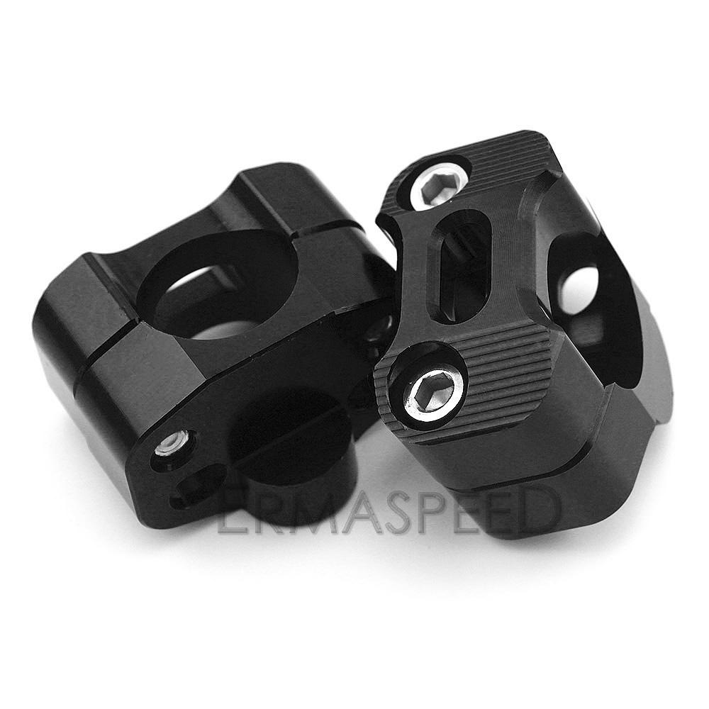 1 пара 1/8 "CNC алюминиевые стойки руля мотоцикла 28 мм регулируемые зажимы для толстого стержня, универсальные для мотоцикла
