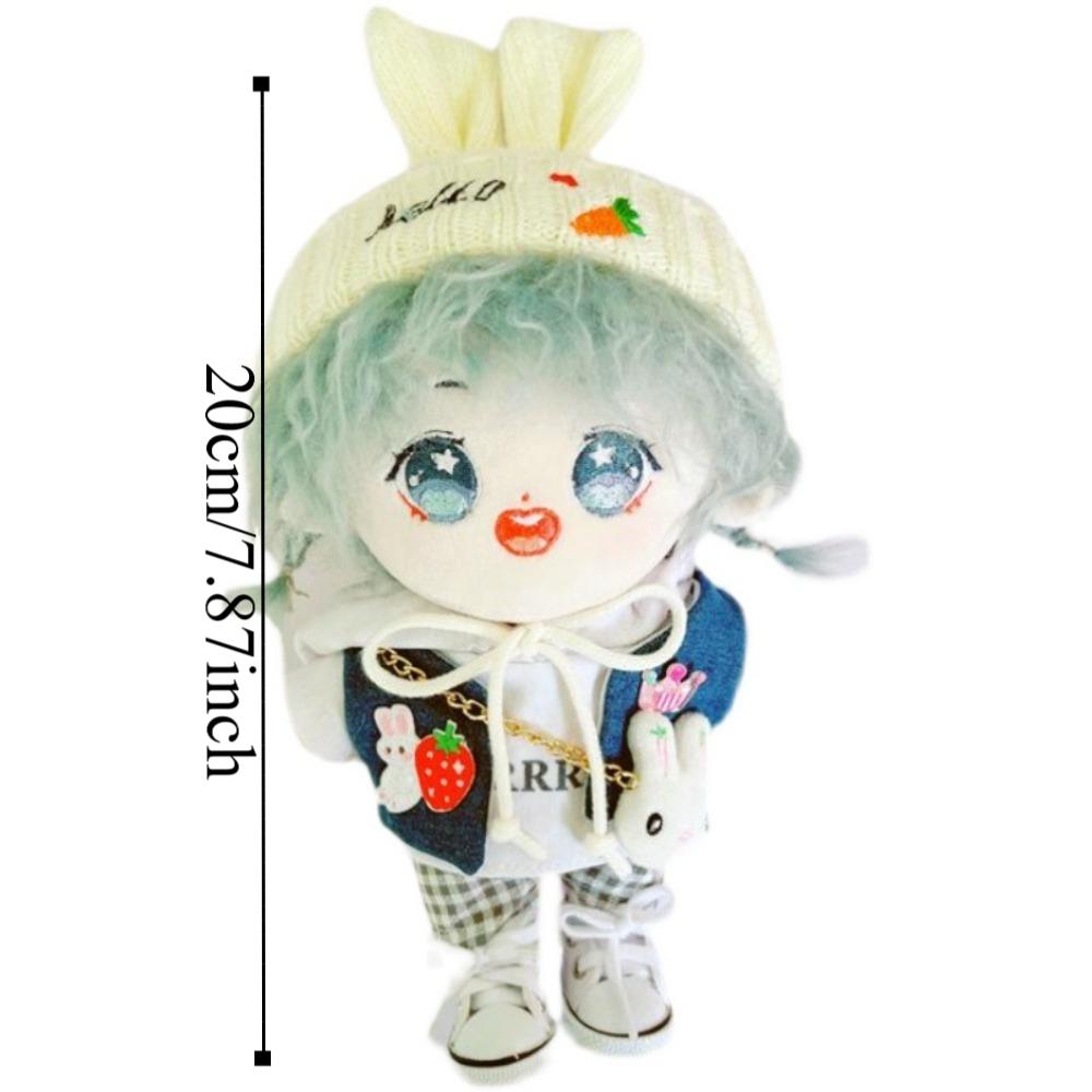 Cloth 20cm Cotton Doll Hat Dress Up Plush Doll Costume Suit Plush Doll Hat  Doll Ornament