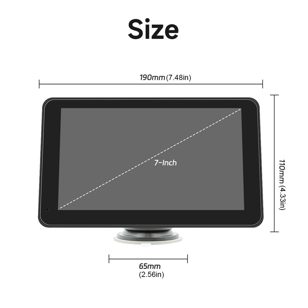 7-дюймовый беспроводной Carplay Android Auto автомобильный радиоприемник аудио приемник HD IPS сенсорный экран автомобильный MP5 плеер Bluetooth-совместимый для автомобиля