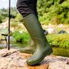 Сапоги от дождя женские новые модные водонепроницаемые туфли для взрослых парные сапоги от дождя теплые высокие защитные сапоги от дождя оптом для мужчин