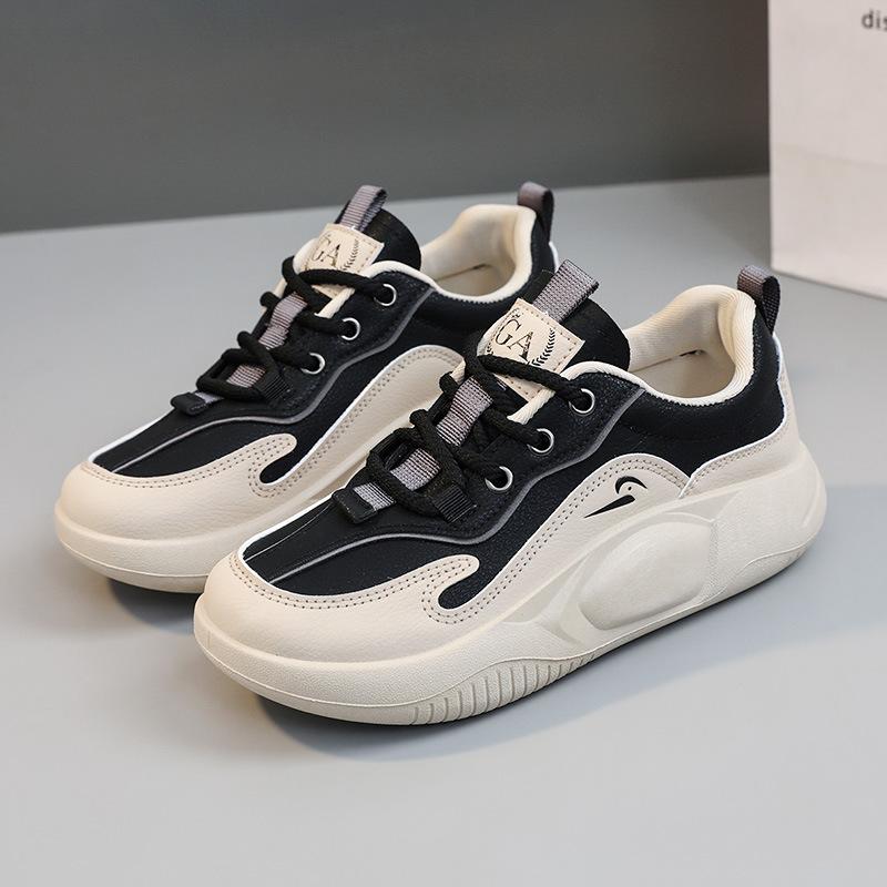 Q222 New White Shoes Women's Shoes Solid Color Summer Breathable Increased Platform Sports Casual Shoes Board Shoes All-Matching