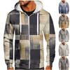 Men's Zipper Sweater Coat Printed Fashion Hooded Sweater