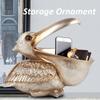 Big Mouth Pelecanus Bird Home Organizer Resin Art Craft for Keys Smart Phone Notebook Scissors Remote Control Case Small Items Holders