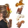 Cartoon Acrylic Claw Clip Leaf Large Shark Clip Fashion Animal Hair Claw  Ladies