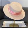 Элегантная темпераментная соломенная шляпа для летнего отдыха на пляже, женская шляпа от солнца 2025 года, новый солнцезащитный козырек от солнца, цилиндр