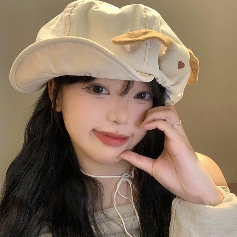 Dog Chic Cloud Beret Hat Unisex Design For Cute Spring Outdoors Leisure Wear