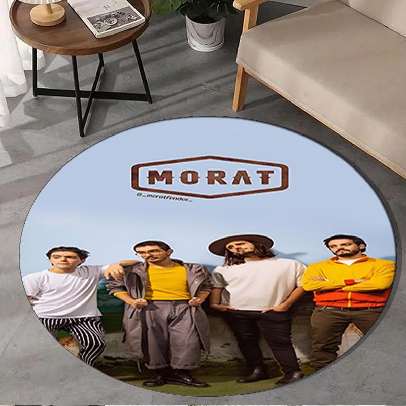 1PC Morat Band Round Rug, Non-slip Chair Mat, Home Decor, Circle Carpet Perfect for Office, Bedroom, Living Room,Christmas gift