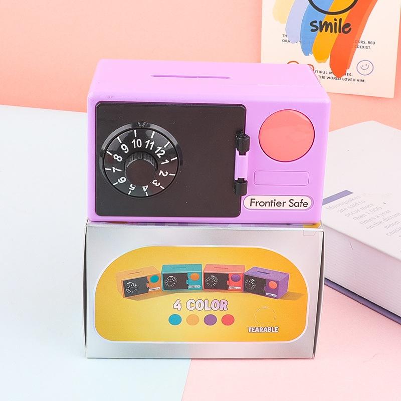 Mini ATM Piggy Bank Electronic Password Safe Kids Money Savings Box Coin Cash Deposit New Year Gift