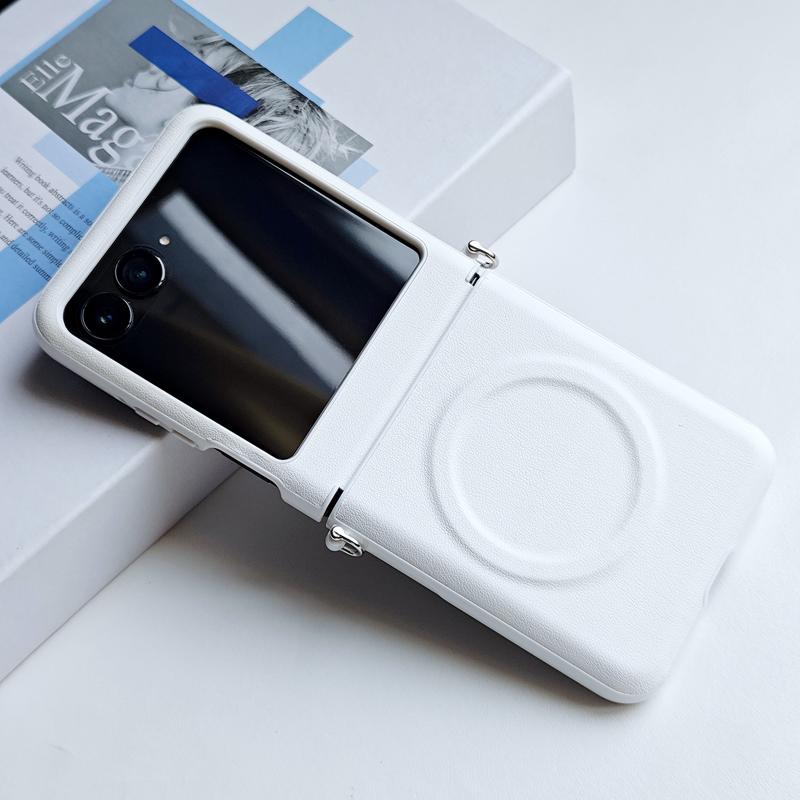 Для Motorola Moto Razr 50 60 Pro 50 Ultra Чехол Магнитный из PU Кожи Ультратонкий Чехол С Боковым Крючком для MOTO Razr 60 Ultra
