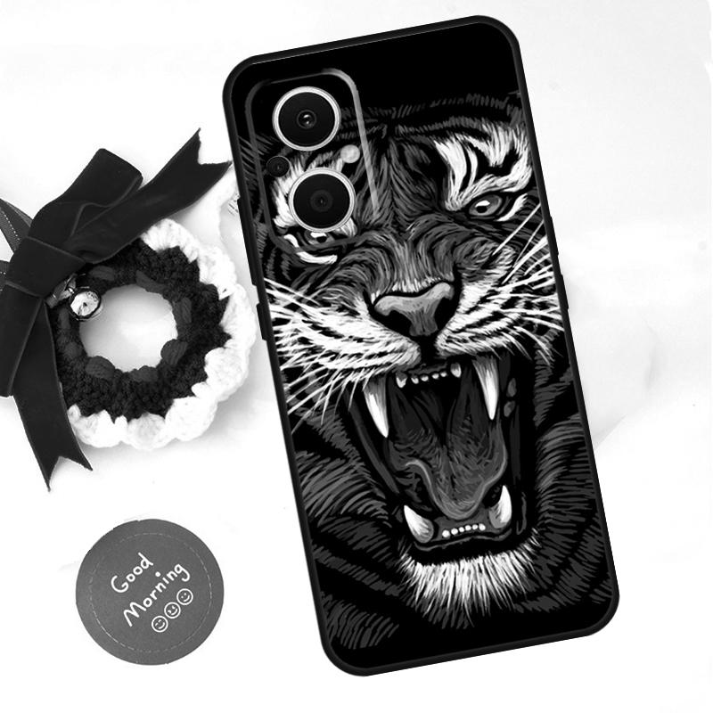 Чехол Animal Tiger для OPPO Reno 8 Lite 10 11 12 13 14 Pro 11F 12F 13F 14F Чехол OPPO Find X8 X5 X6 X9 Pro