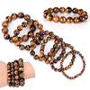 Natural Tiger Eye Stone Lucky Bless Beads Men Woman Jewelry Bracelet Bangle Chic
