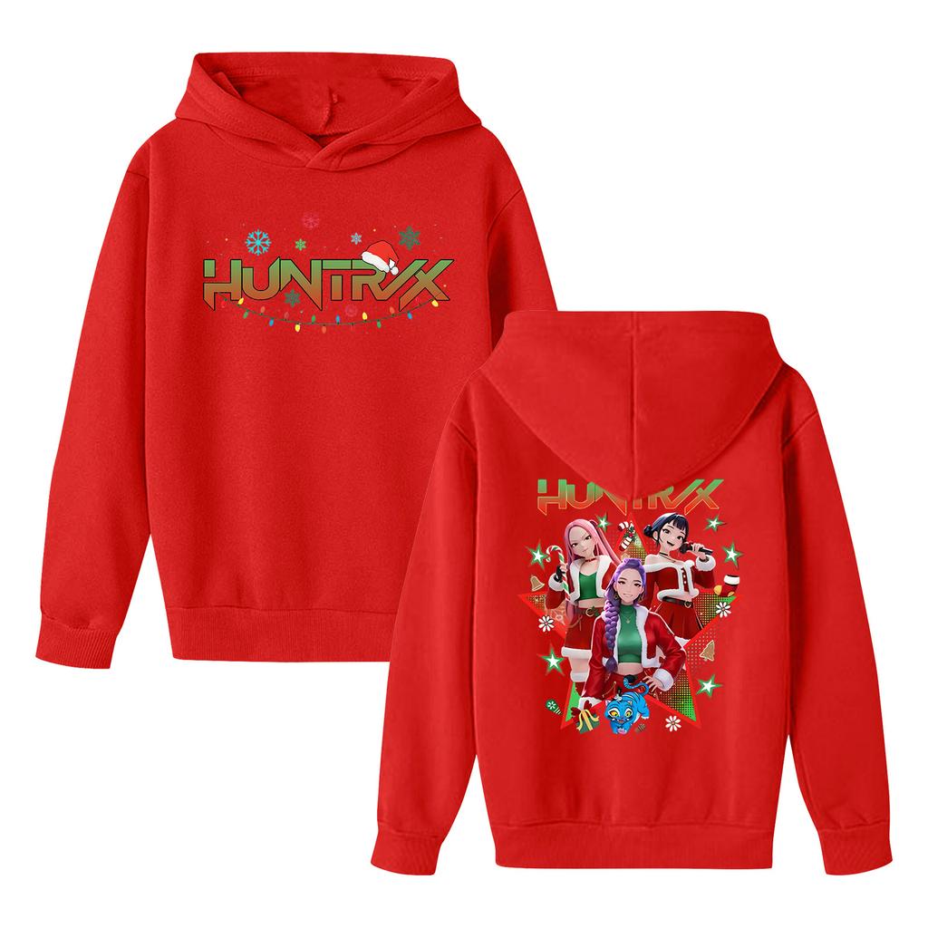 Kids' Long Sleeve Loose Pullover Letter Print Drawstring Hooded Sweatshirt