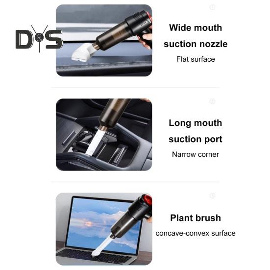 Автомобильный беспроводной мини-пылесос с высокоскоростным двигателем, мощное всасывание, перезаряжаемый беспроводной ручной пылесос