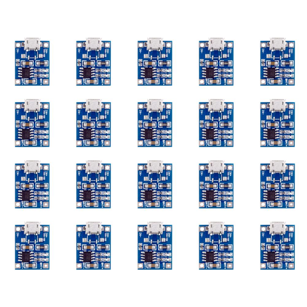 Мини-плата зарядного устройства для аккумуляторов Micro USB Портативная панель зарядного устройства для аккумуляторов DC4.5-5.5V со световым индикатором для литиевых аккумуляторов