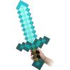 Minecraft EVA Diamond Sword Toy Props Model Diamond Sword 60cm Blue