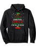 The Best Way To Spread Christmas Cheer Hoodie Elf Party Pullover Hoodie - Casual Black Hooded Sweatshirt with Pockets - Practical