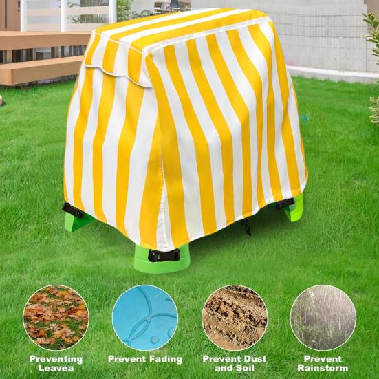 Water Table Cover with Adjustable Drawstring Waterproof UV-Resistant Easy Installation Outdoor Water Table Protective Cover