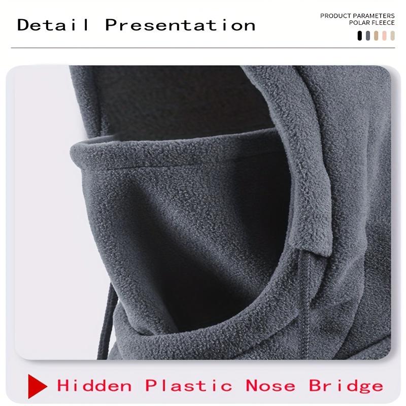 Зимняя шапка-балаклава для верховой езды, унисекс - теплый и ветрозащитный шлем со скрытым носовым ремнем